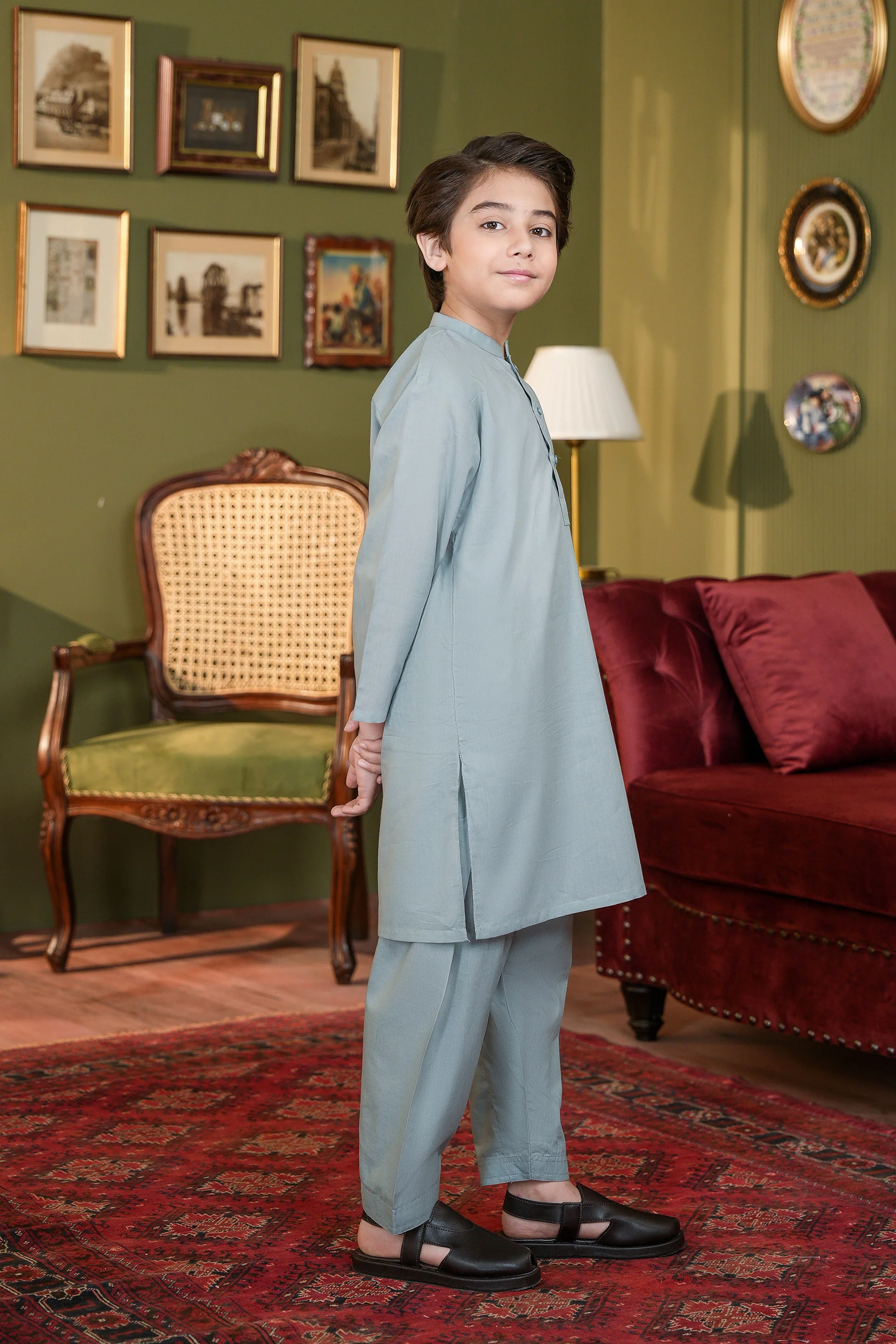 Boys Kurta Shalwar Set (MSKZBS-09A) - Image 3