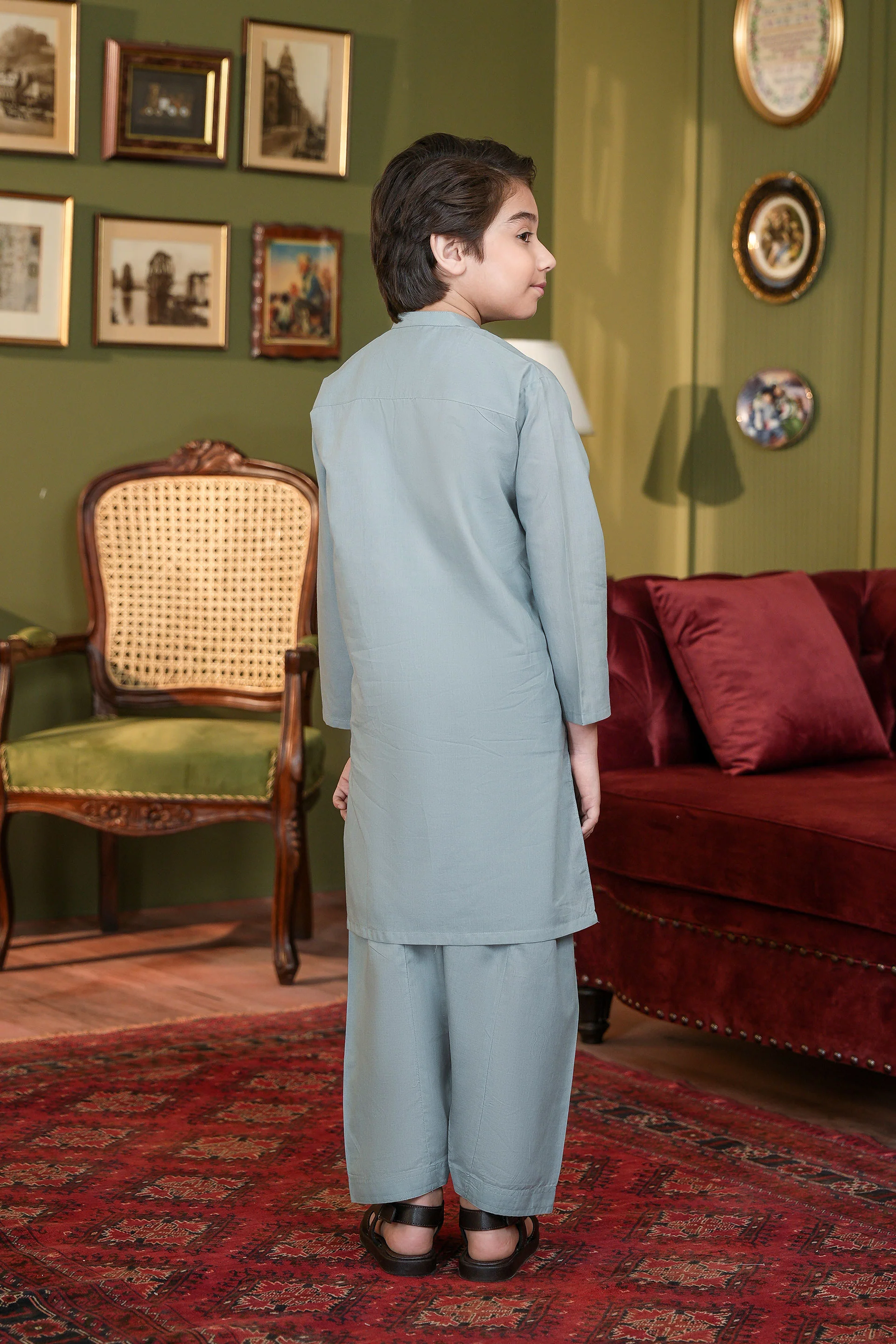 Boys Kurta Shalwar Set (MSKZBS-09A) - Image 4