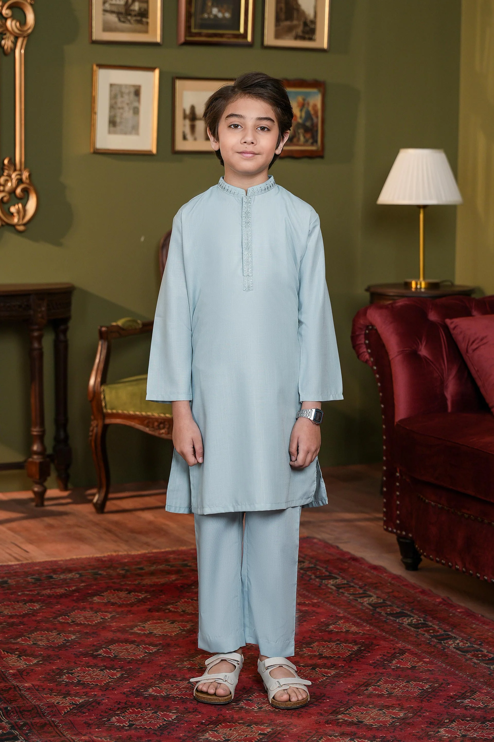 Embroidered Kurta & Trousers (MSFBSK-916)