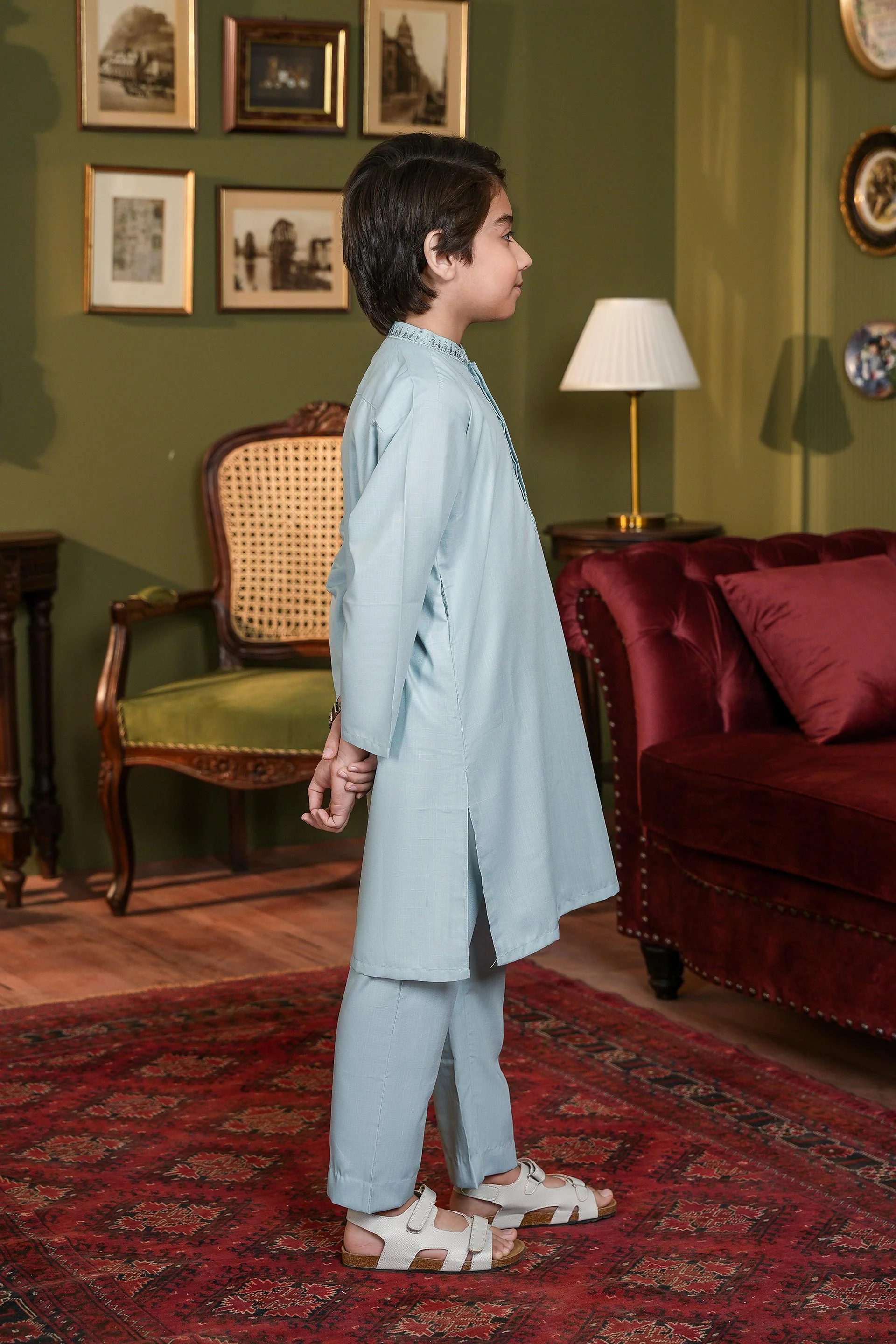 Embroidered Kurta & Trousers (MSFBSK-916) - Image 3