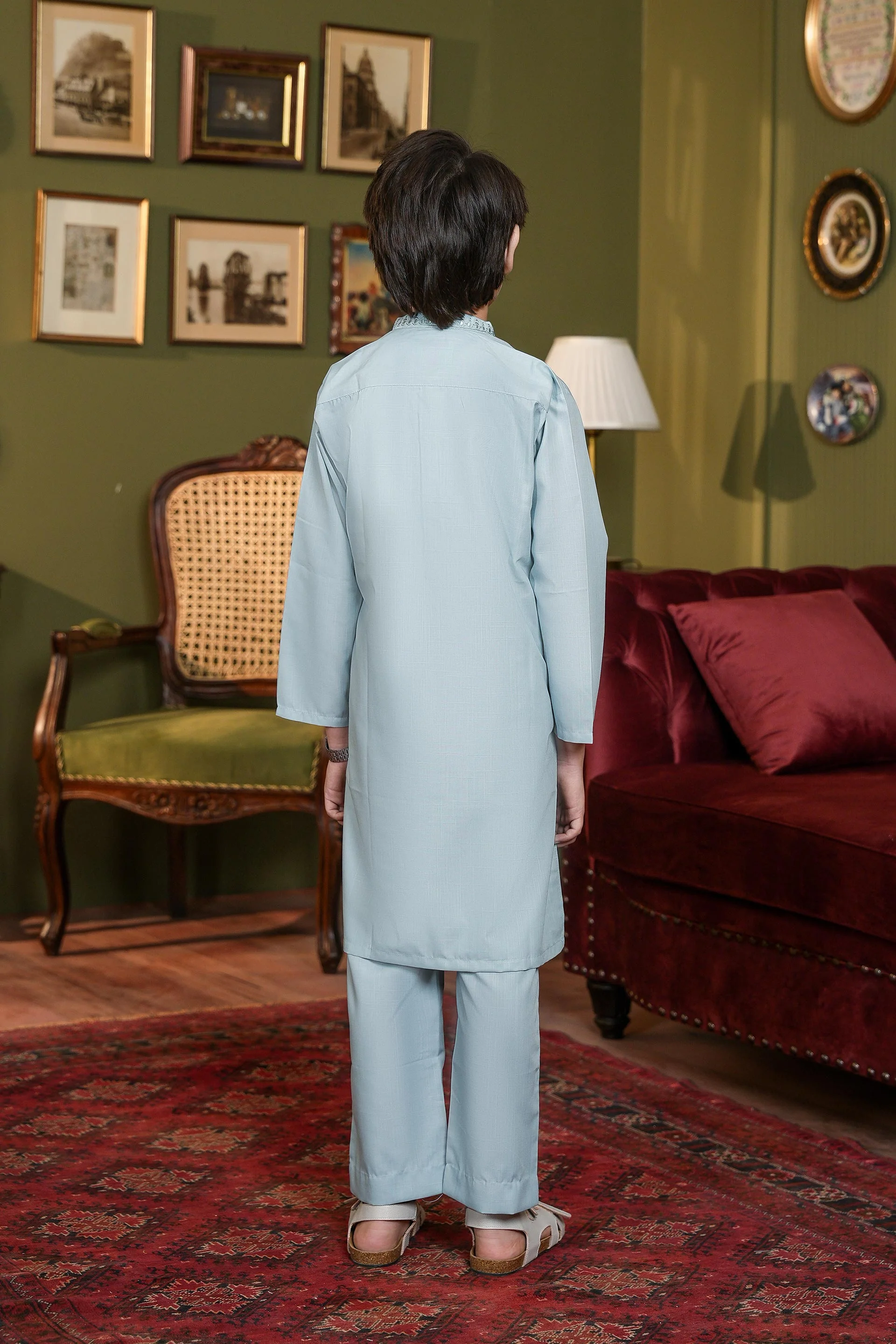 Embroidered Kurta & Trousers (MSFBSK-916) - Image 4