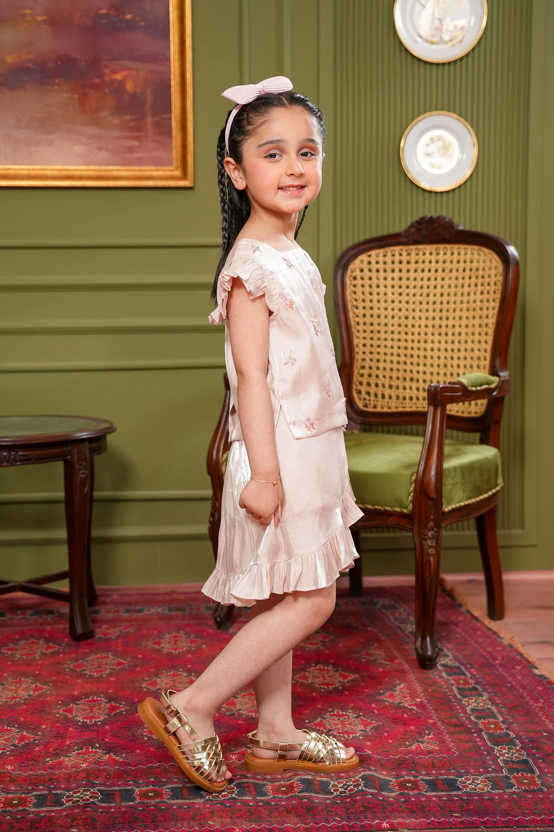Embellished Top & Skirt (MMB-S69) - Image 3