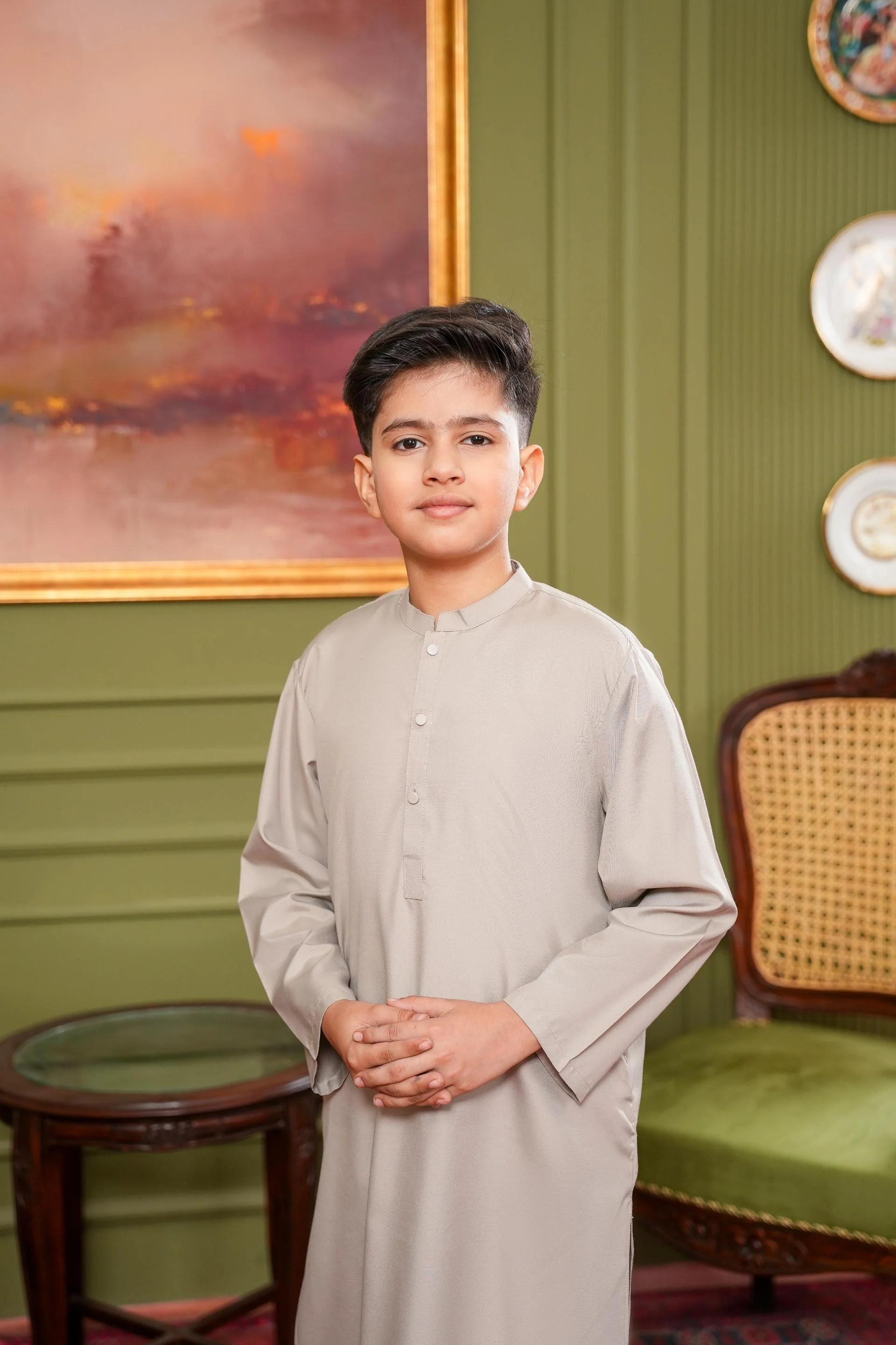 Kurta Trousers Set (MSKZS-13) - Image 3