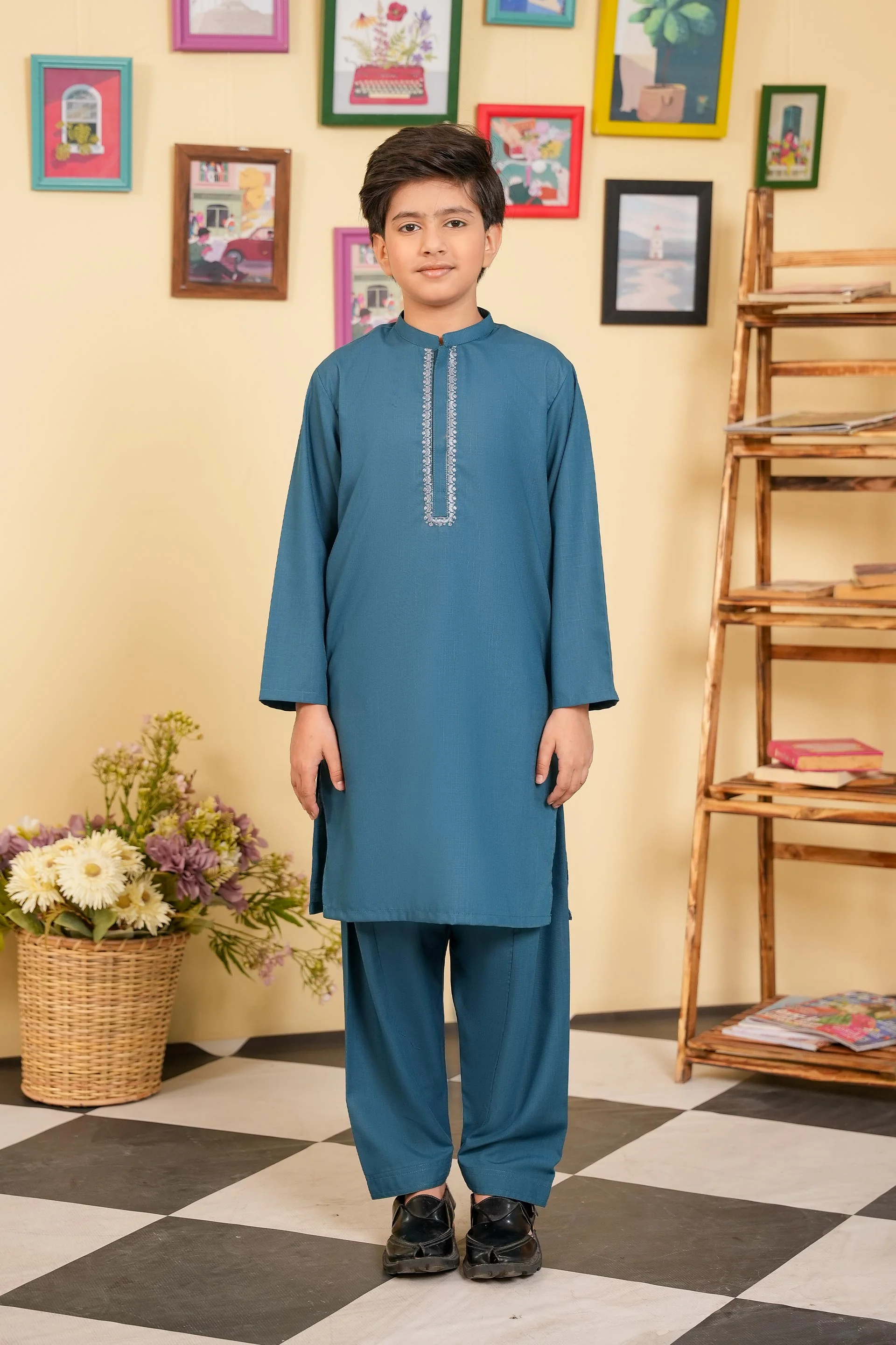 Embroidered Kurta & Shalwar (FBSK-929)