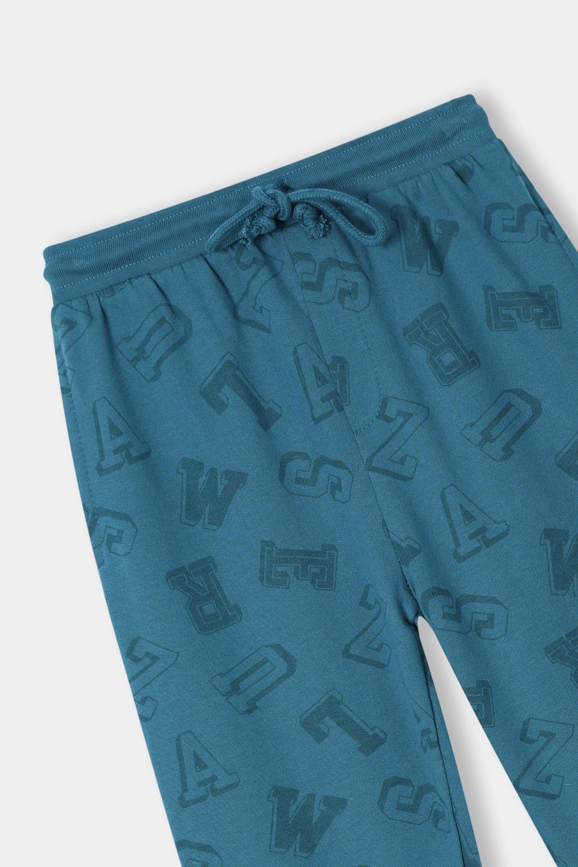 Boys Printed Knit Trousers (PJ-127) - Image 2