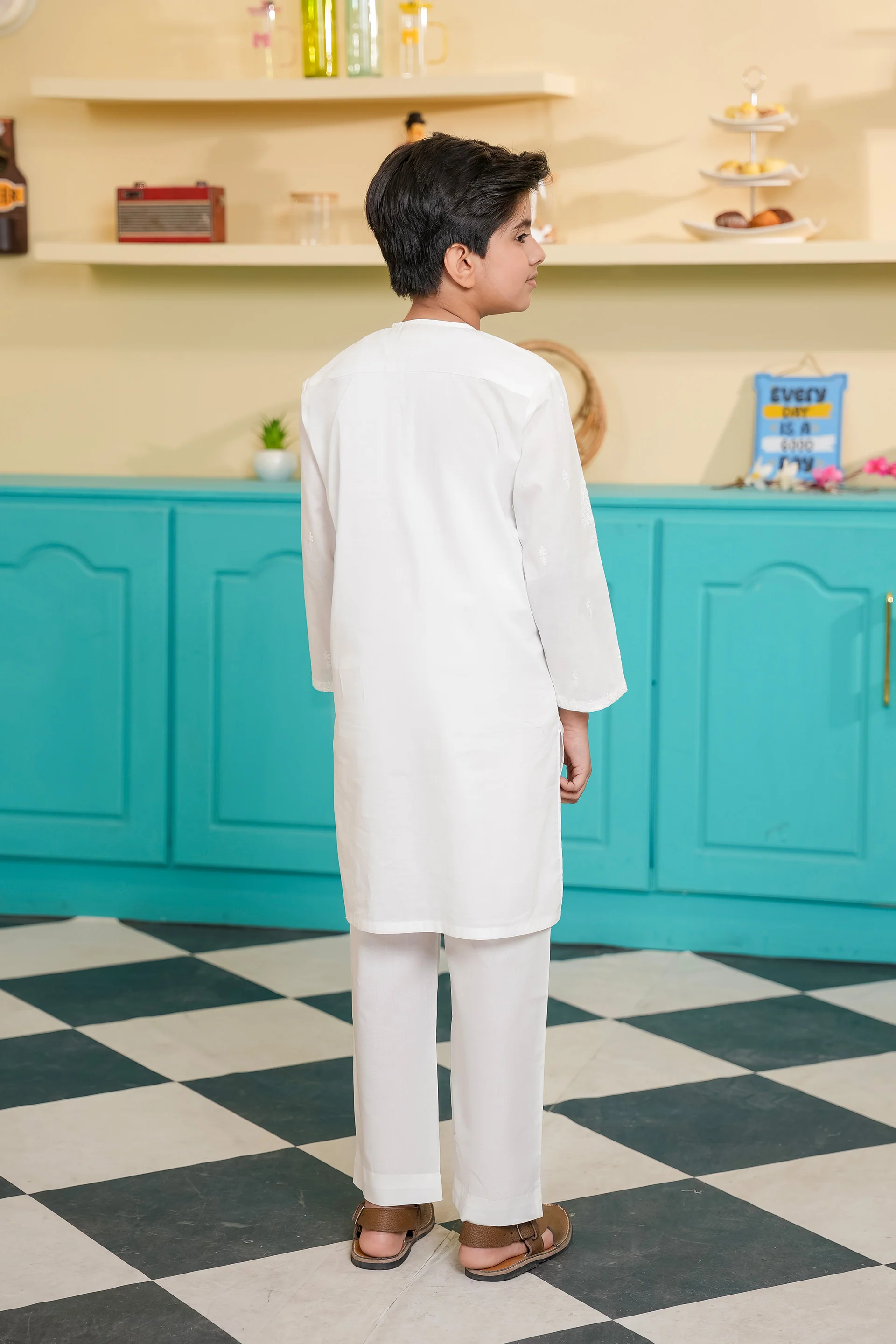 Embroidered Shirt And Trousers (FBKS2-03) - Image 4
