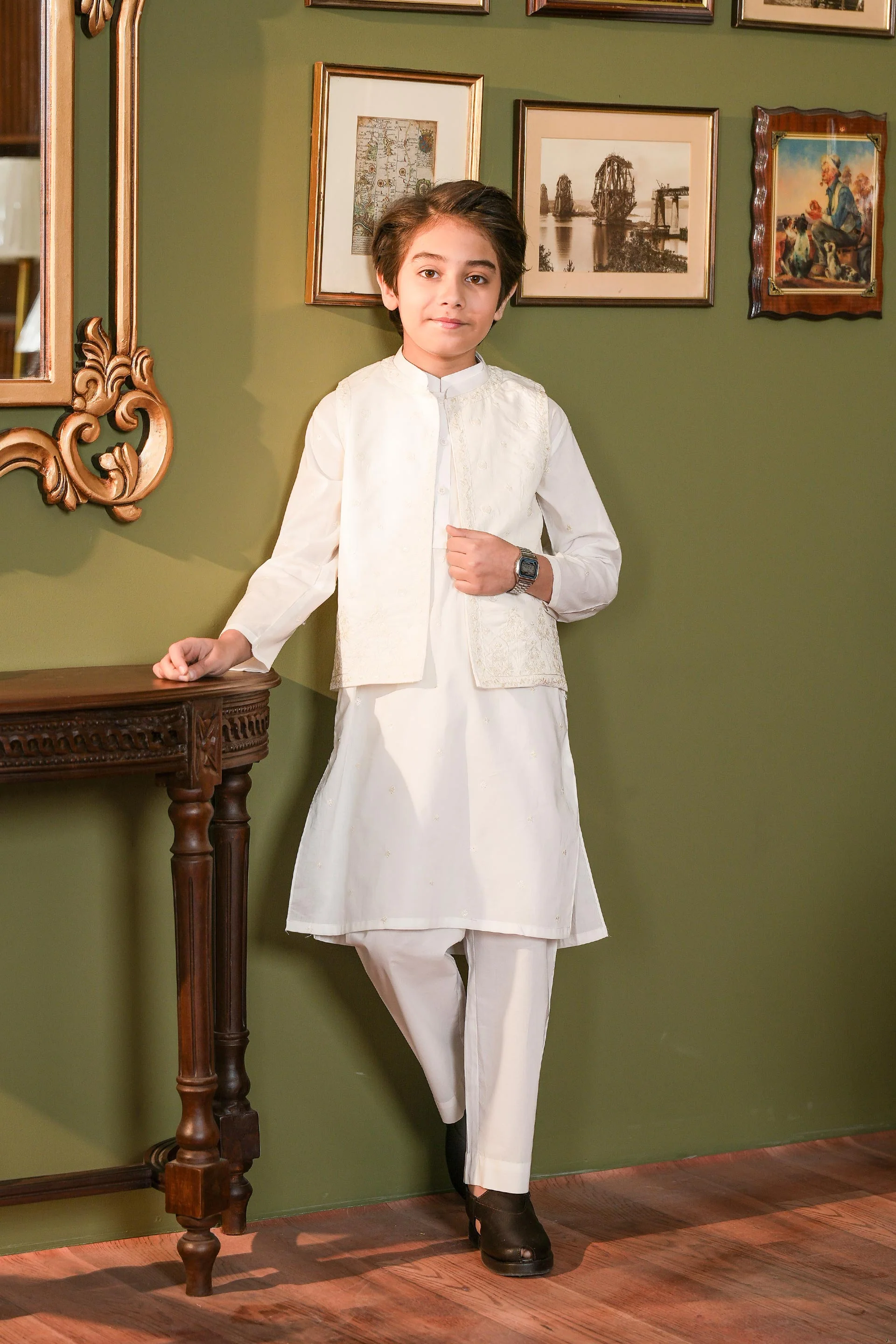 Kurta Set With Waistcoat (FBKSW2-01)
