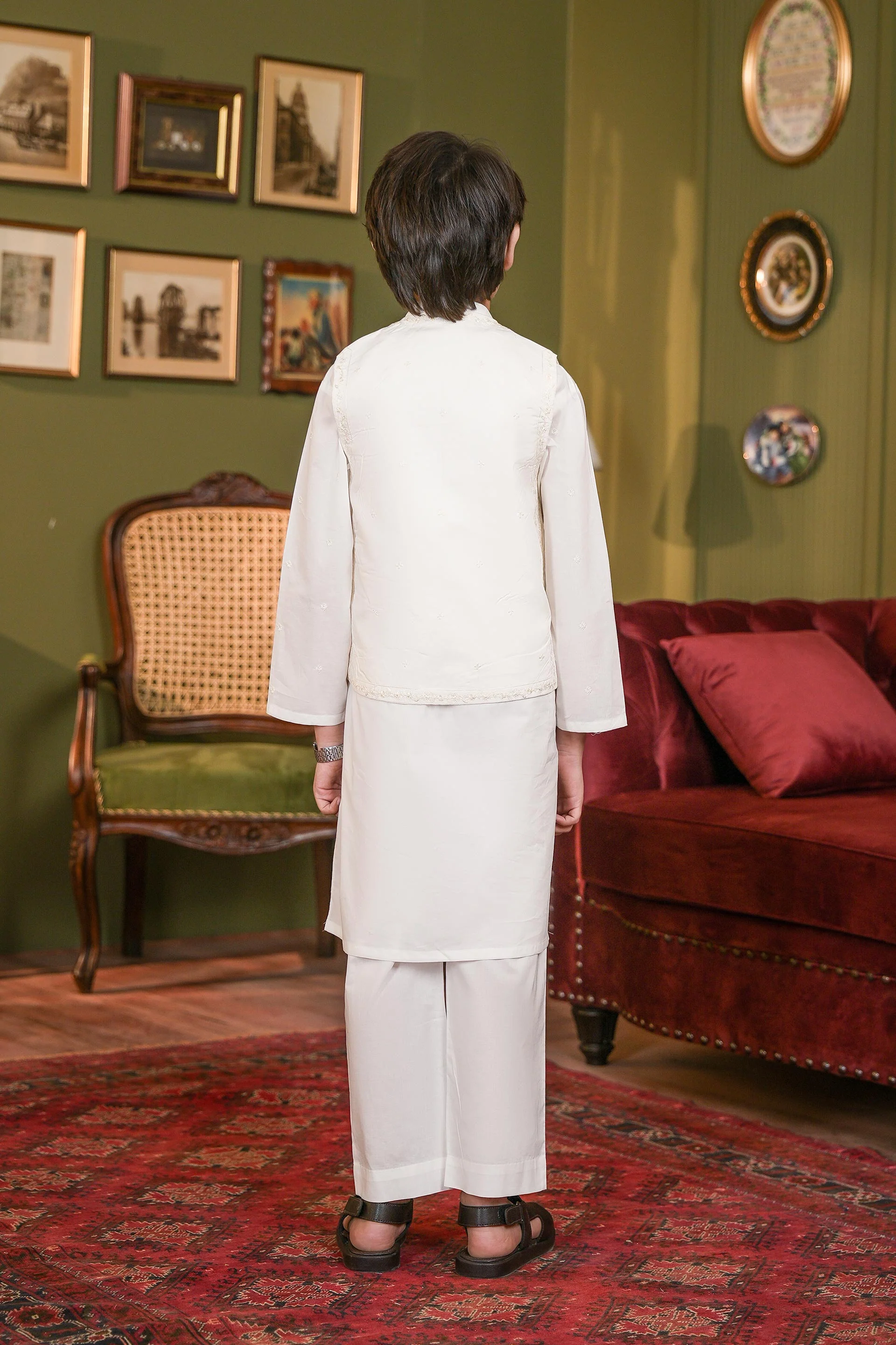 Kurta Set With Waistcoat (FBKSW2-01) - Image 5