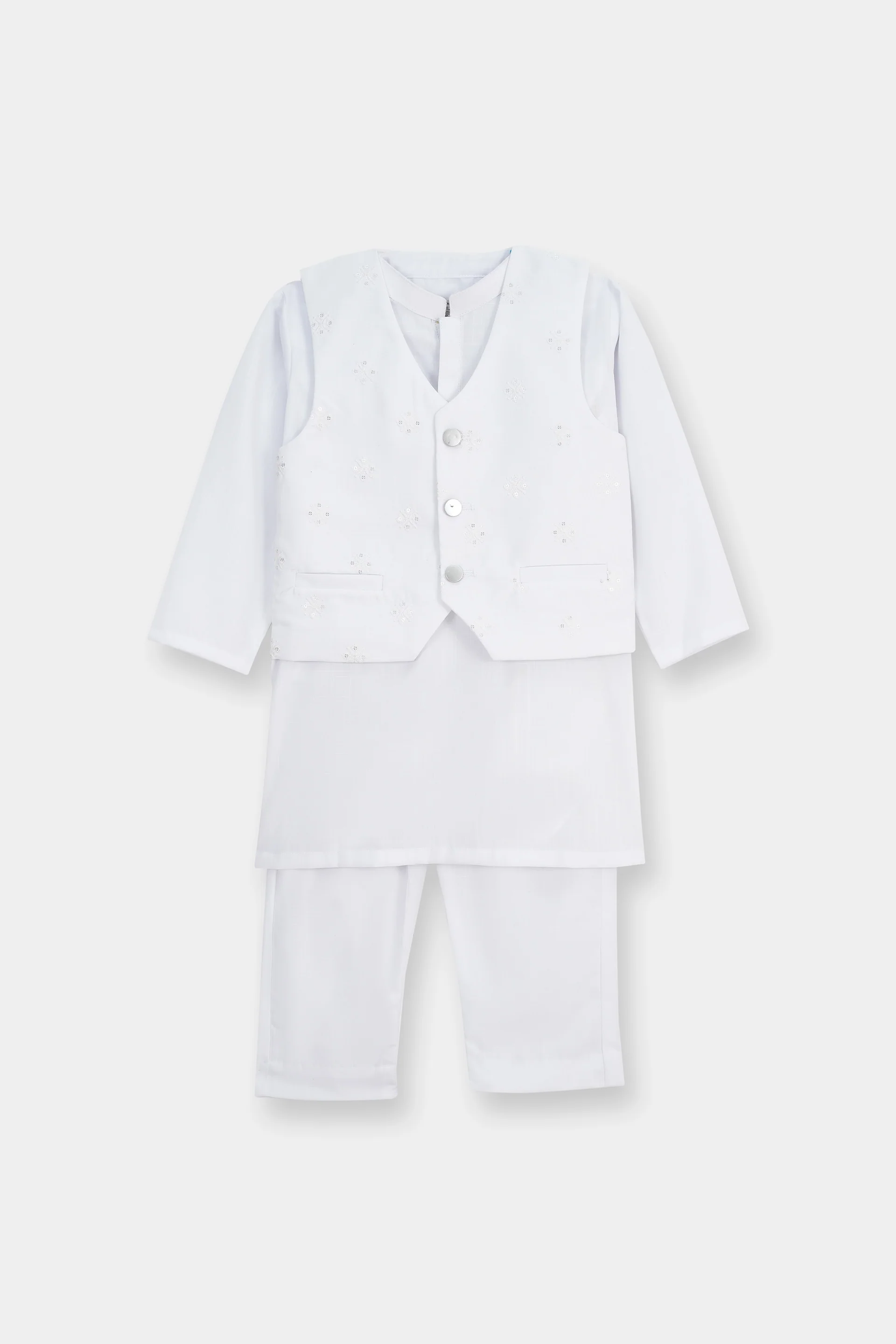 Kurta And Waistcoat With Trousers (IBSK-242)