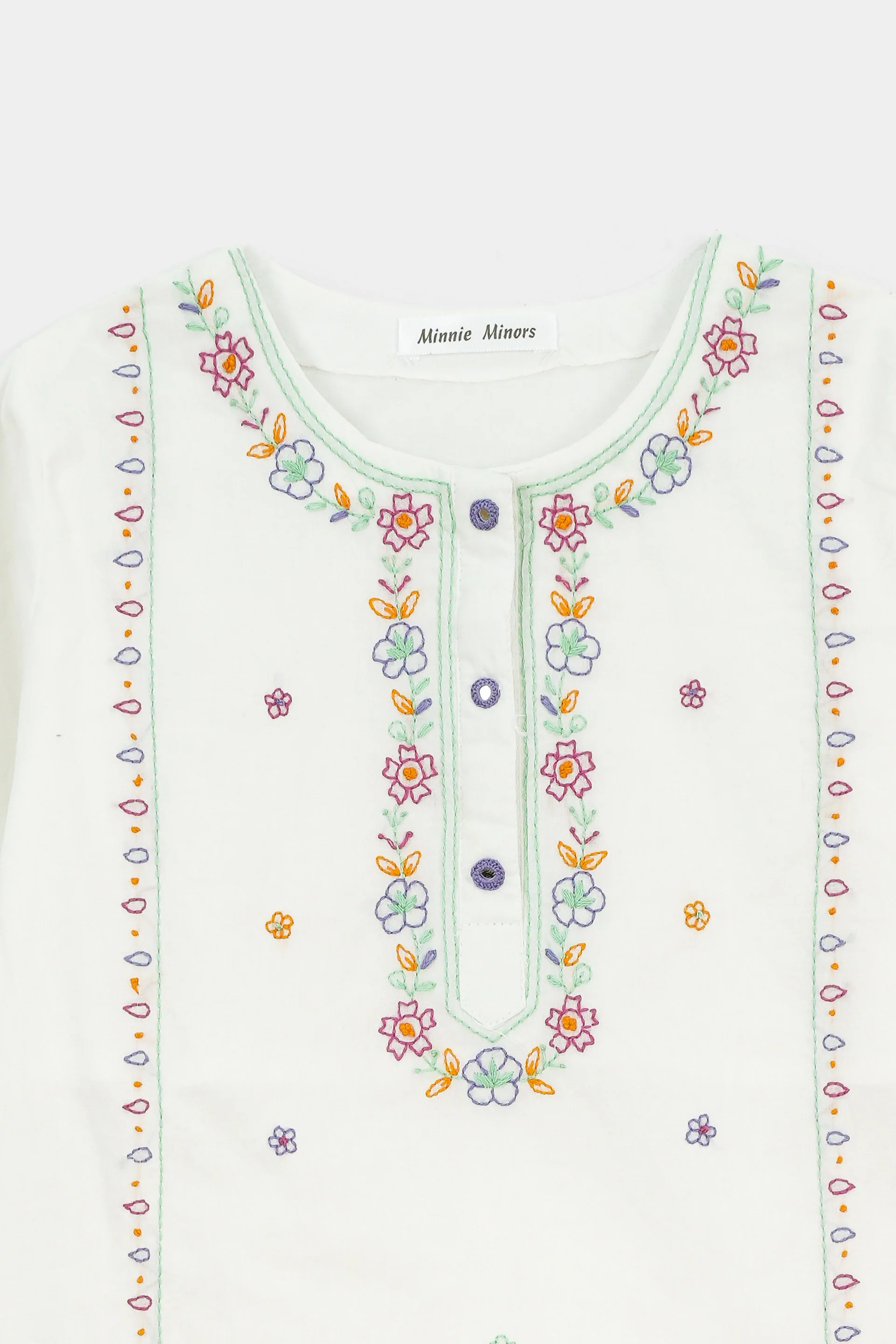 Handwork Kameez & Shalwar With Separate Sleeves (ISKH-68) - Image 2