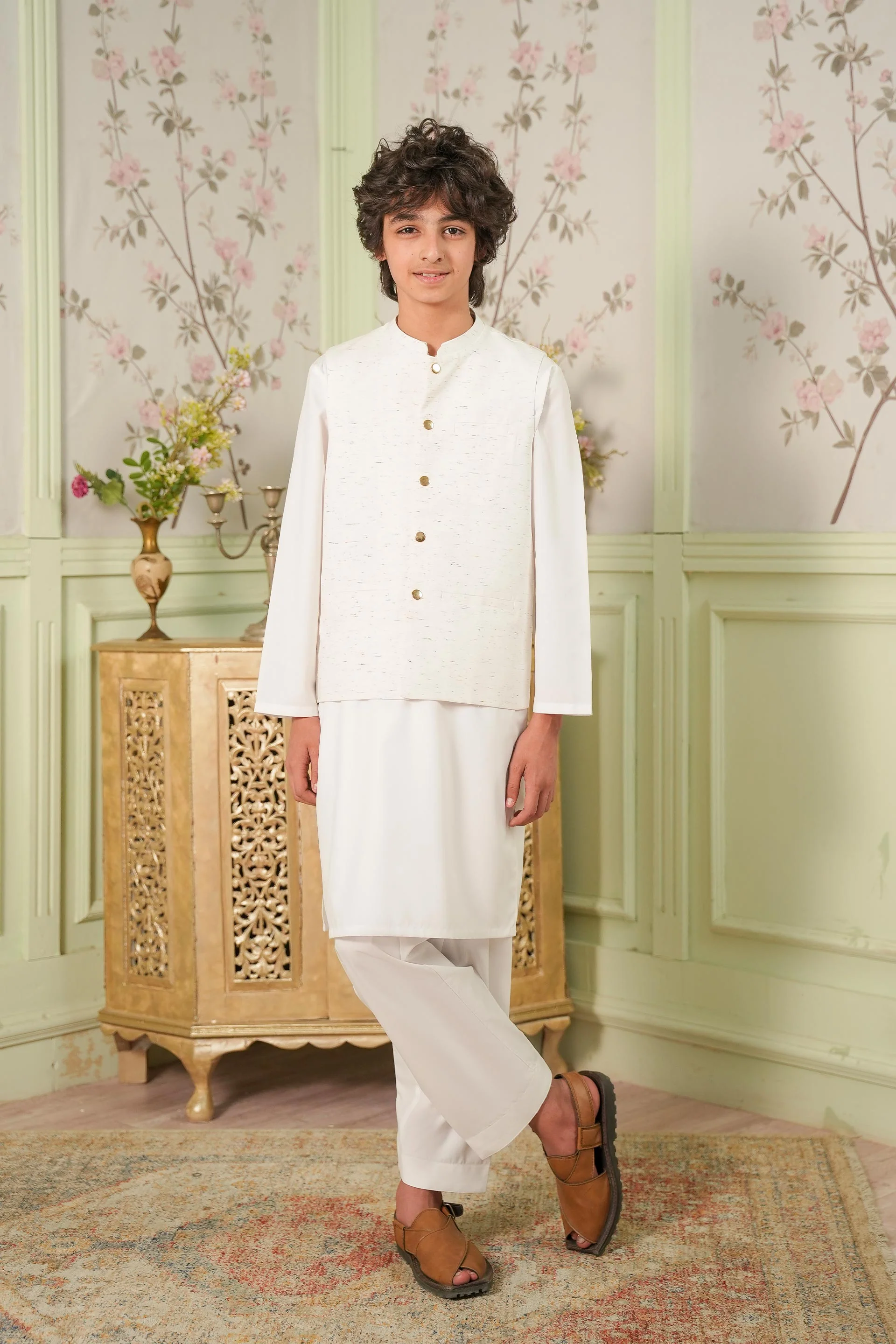 Kurta Trousers & Waistcoat (MSFBSKW-933)