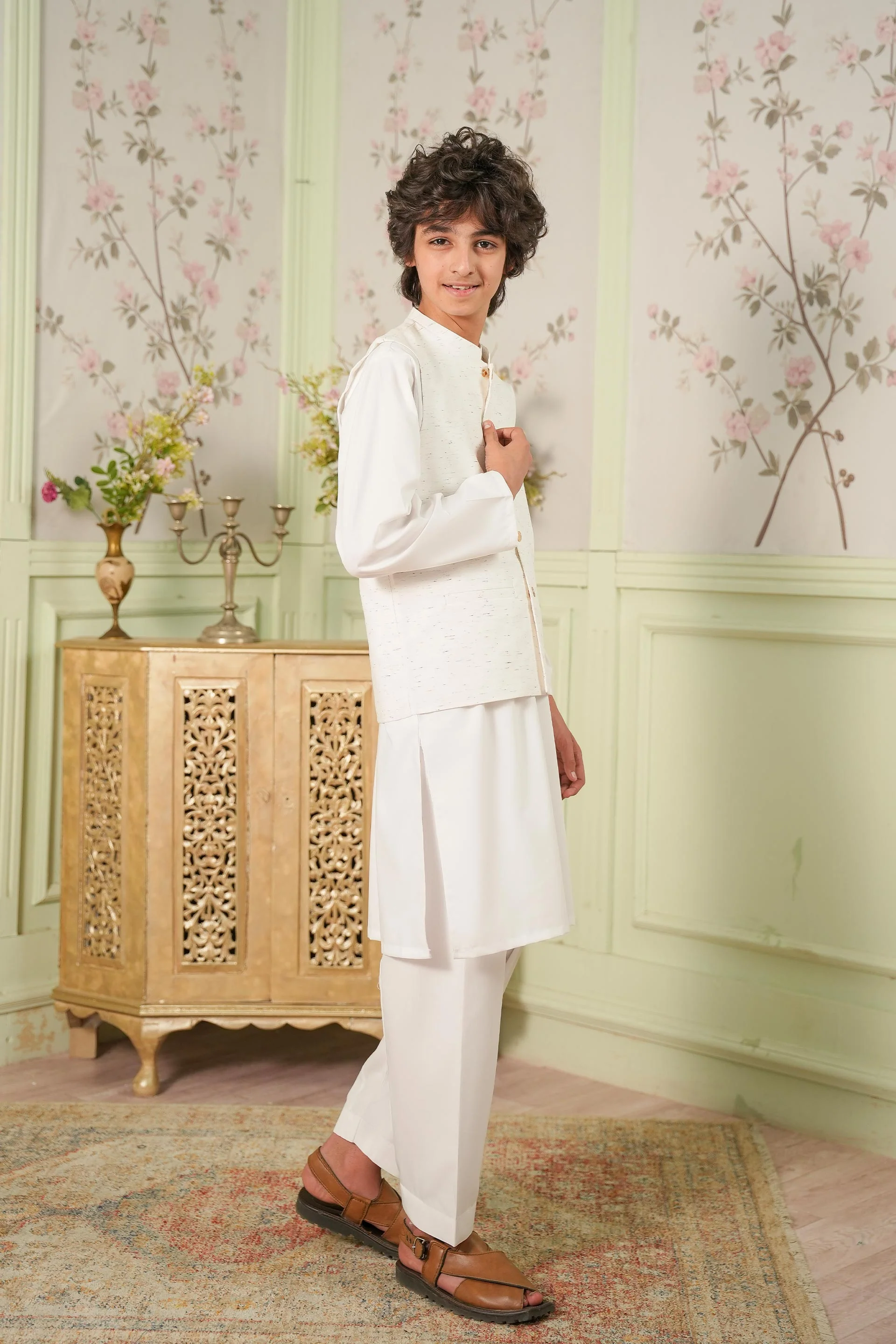 Kurta Trousers & Waistcoat (MSFBSKW-933) - Image 4