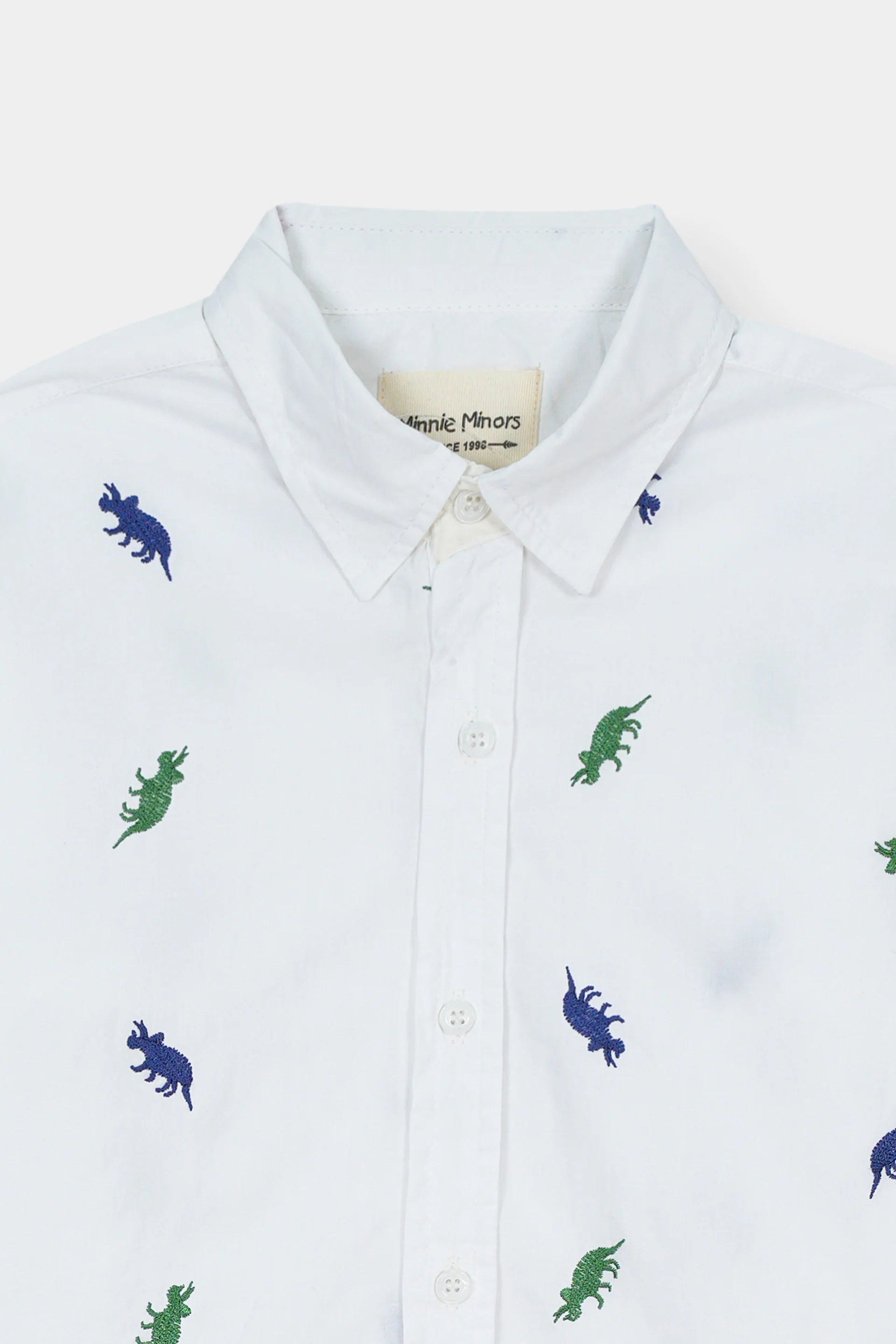 Boys All-Over Dino Embroidery Shirt (WBS-1001) - Image 2