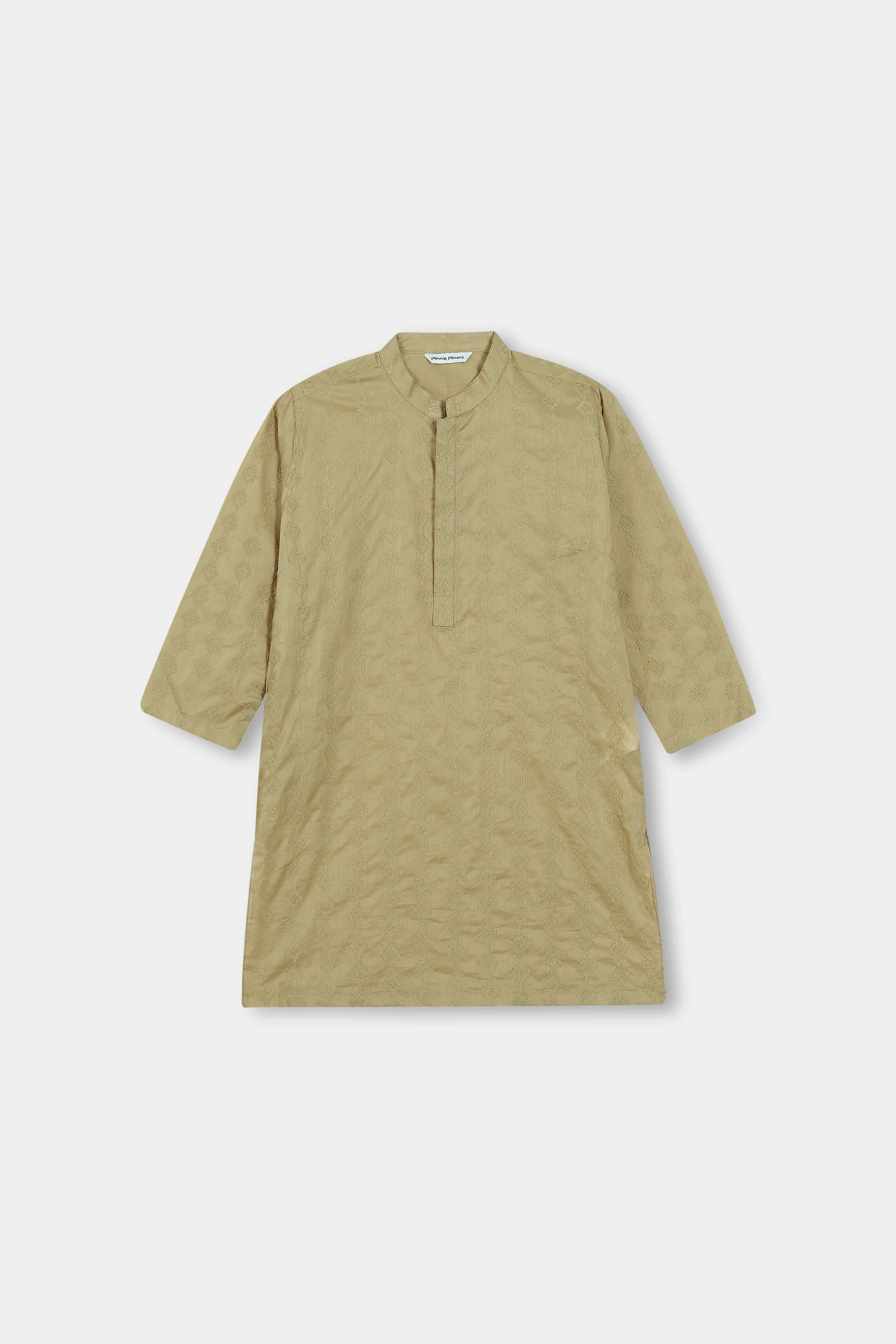 Khaki Embroidery Kurta (MSKZ-034)