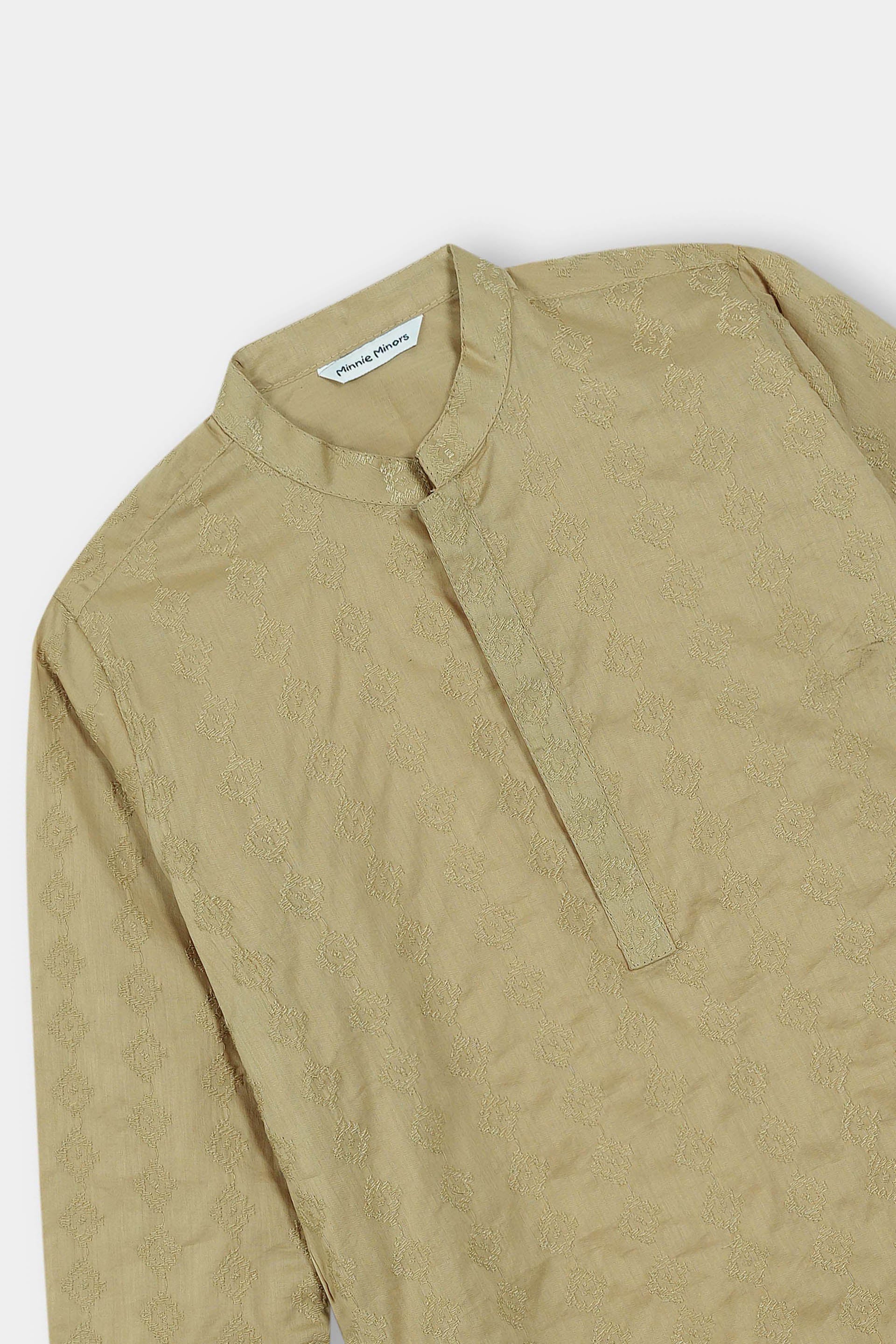 Khaki Embroidery Kurta (MSKZ-034) - Image 2